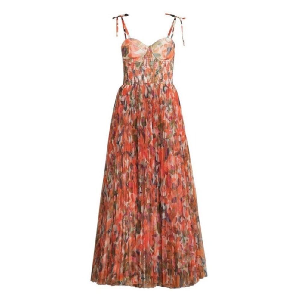 Hutch  Brianna Shoulder Tie Maxi Dress Womens Size XL